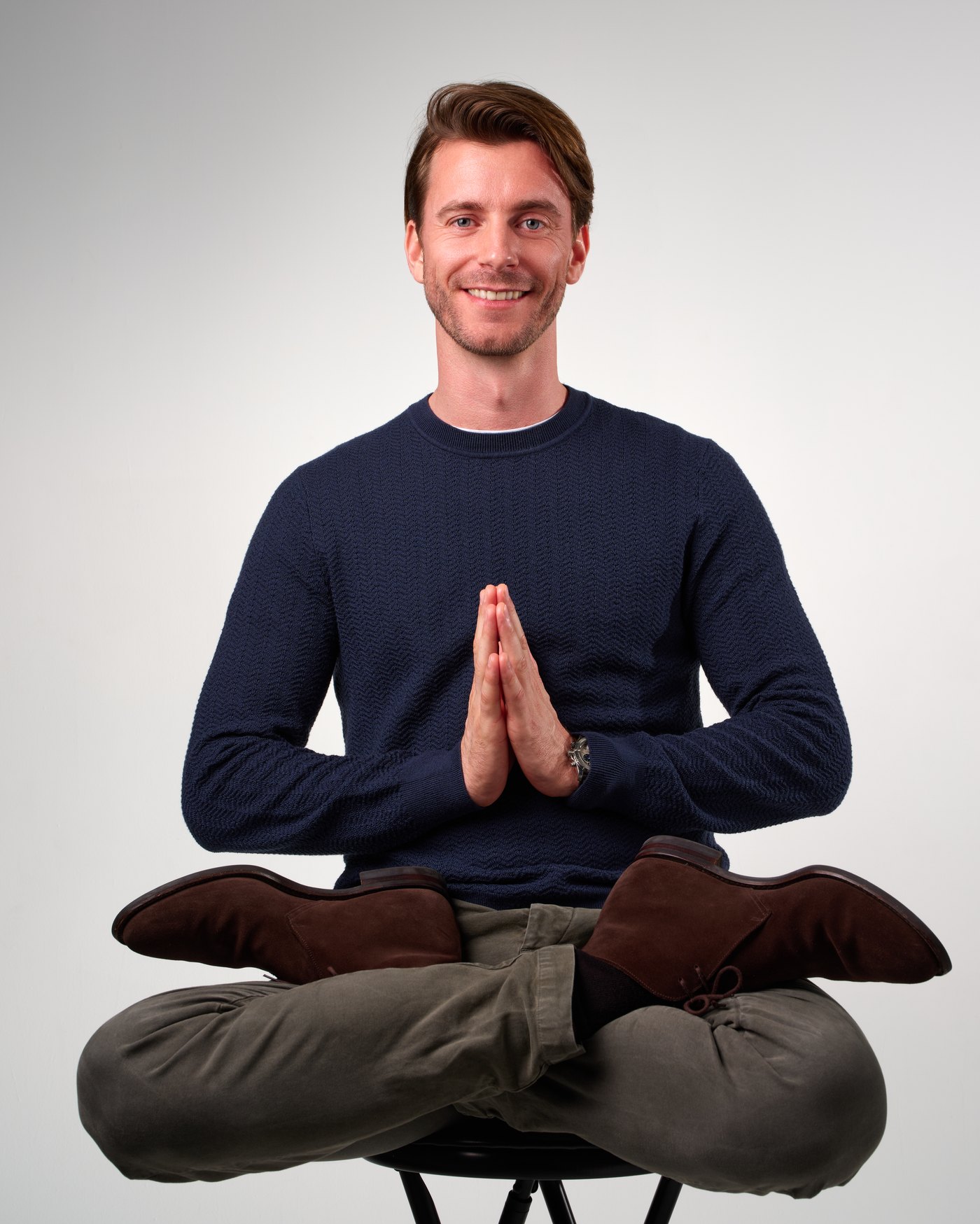 Chris Mijatovich, seated and still